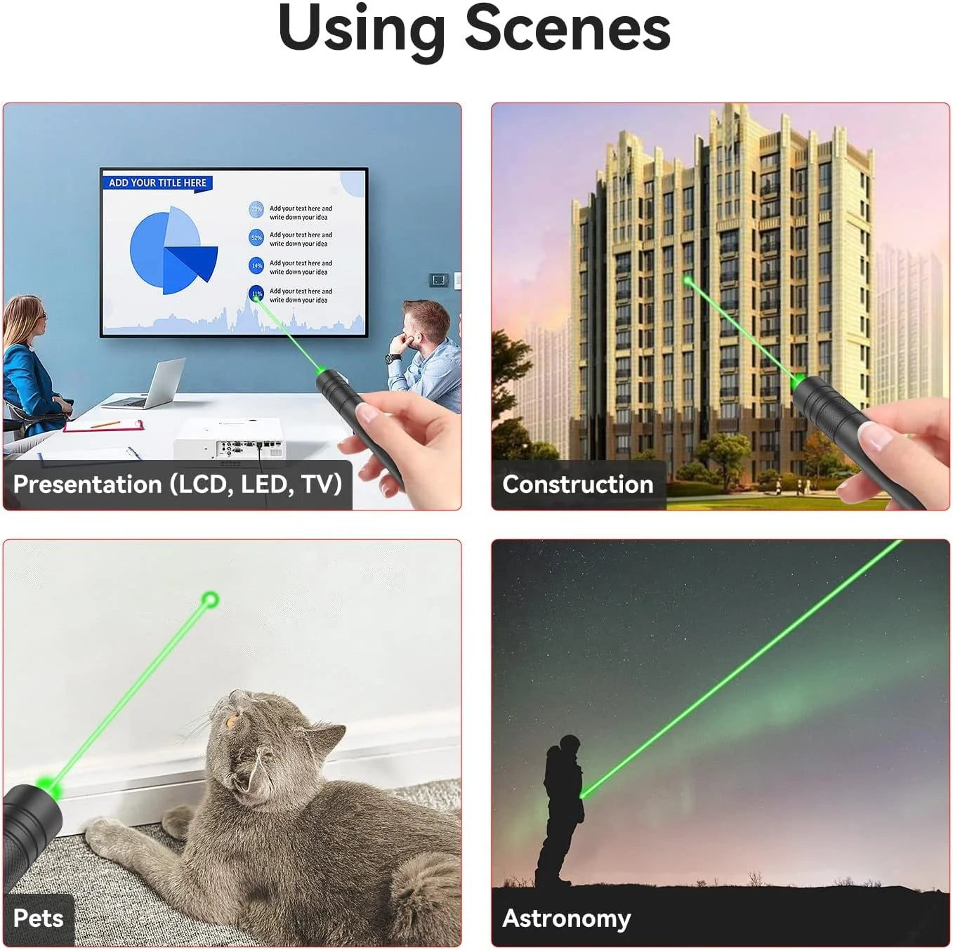 Long Range Green Laser Pointer,3000 Meters High Power Pen Green Lazer Pointer  for Hiking Cat Laser Toy USB Charge Green Light