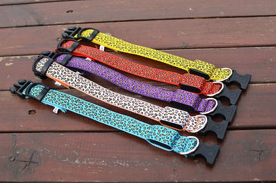 Stylish Leopard Print LED Dog Collar