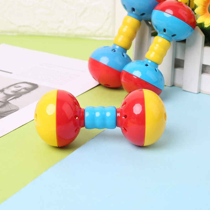 Bird  Colorful Plastics Interactive Dual Balls Parrot Toy for African Greys Cockatoo Small Medium Parrots Y5GB