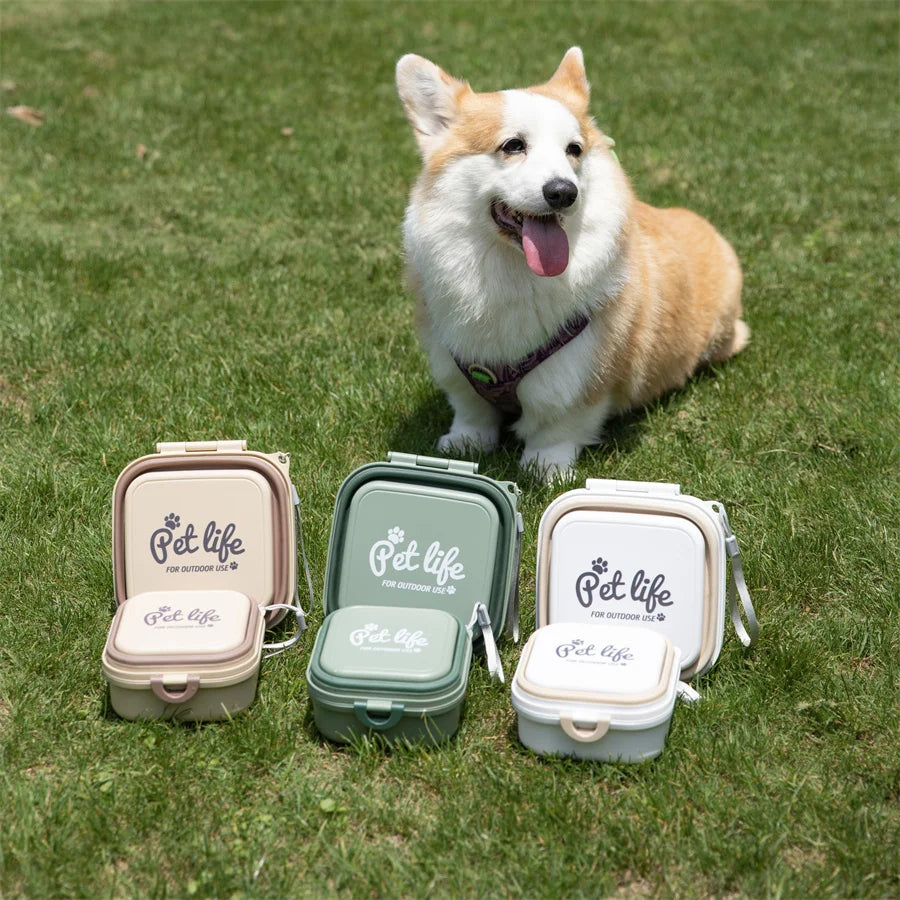 Thickened Folding Pet Bowls Outdoor