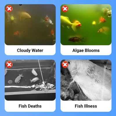 Fish Tank Water Powerful Cleaner 100ml Fish Tank Water Clarifying Agent For Cleaning Stains/Sludge /Controlling Algae Growth