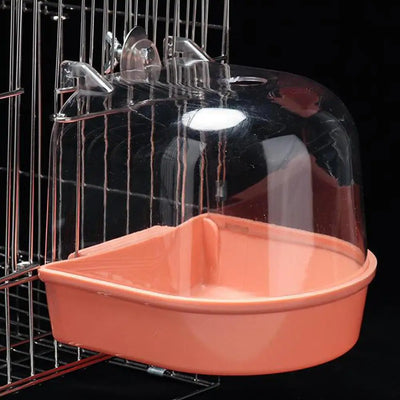 Hanging Bird Bath Box, Parakeet Shower Caged ,Parrot Bath Box Bird For Pet Brids For Canary, Budgerigar, Cockatiel,Parrots P5C2