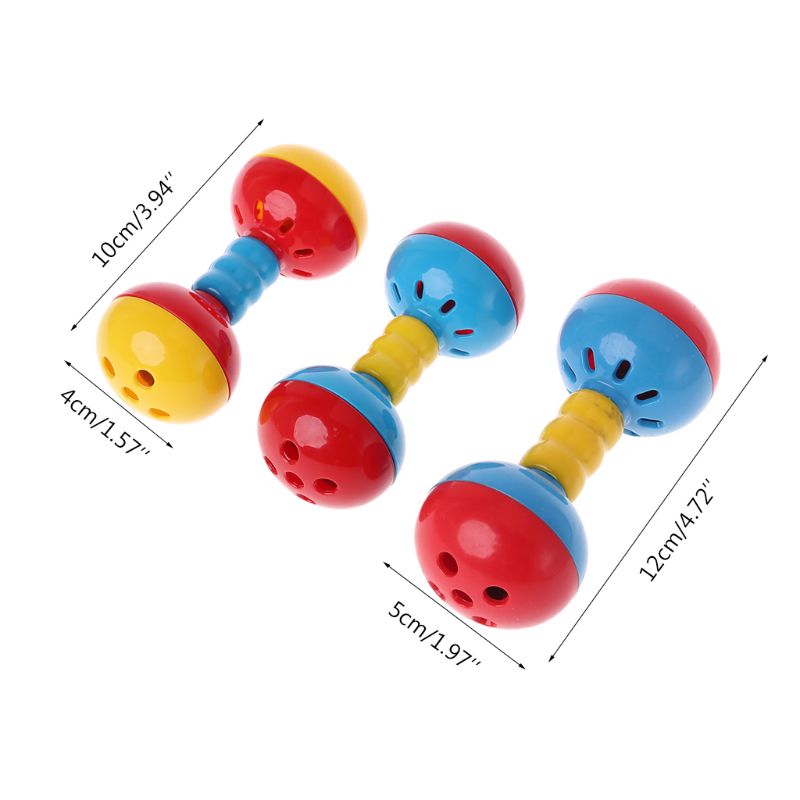 Bird  Colorful Plastics Interactive Dual Balls Parrot Toy for African Greys Cockatoo Small Medium Parrots Y5GB