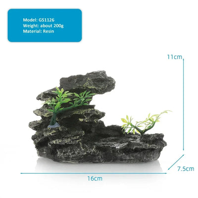 Aquarium Landscape Rockery Decoration Various Fish Tank Decorations Landscaping Decor Resin Ornaments Aquariums Accessories