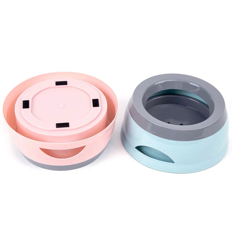 Pet Dog Bowls Floating Not Wetting