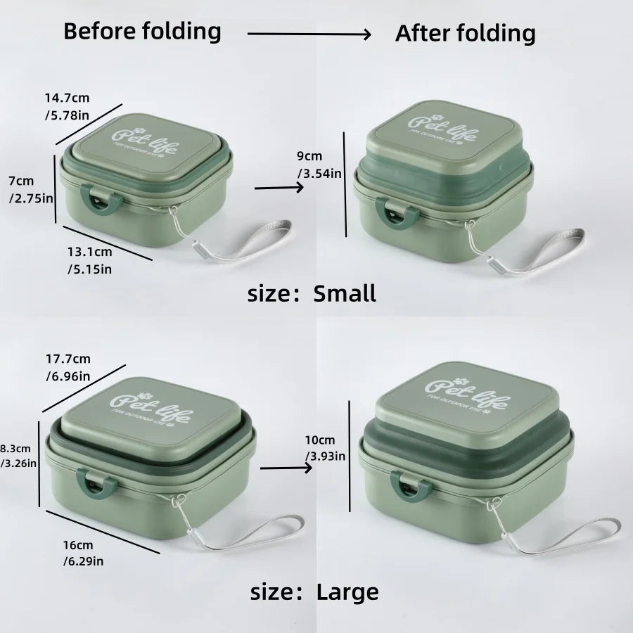 Thickened Folding Pet Bowls Outdoor