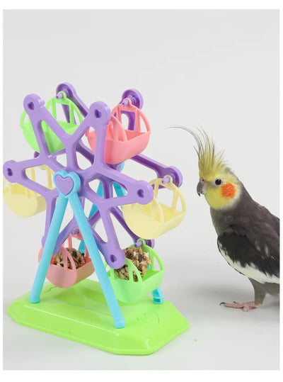 Parrot foraging toy bird food jar bird food box feeder bird cage bird toy decompression toy puzzle toy special