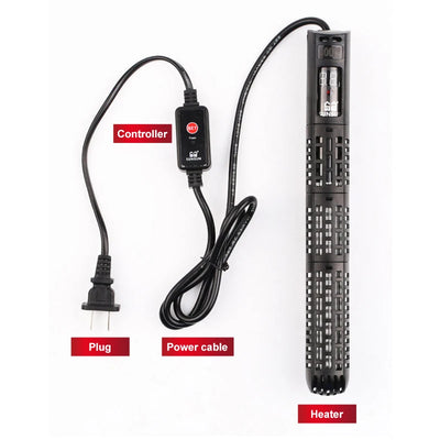 SUNSUN Aquarium Submersible Heater Fish Tank Quartz Glass LCD Display 220V Digital Heating Rod Constant Temperature Control 200W