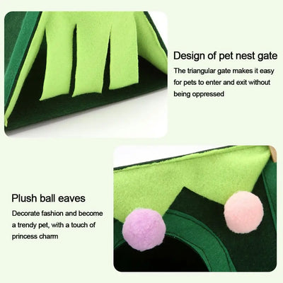Small Pet Nest Felt Tent Rabbit Nest Hamster House Hamster Cage Large Guinea Pig Cage Guinea Pig Small Animal Bed Accessories